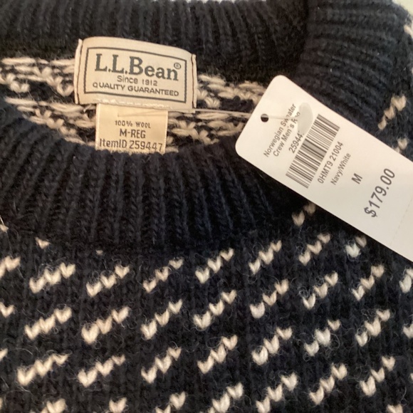 L.L. Bean Norwegian sweater, NEW. Made in Norway - Picture 2 of 4
